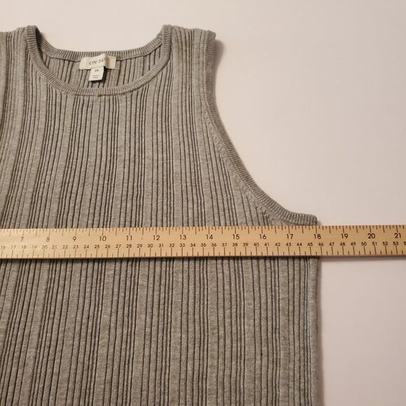 On 34TH Women's Ribbed Trim Sleeveless Crew Neck Tank Top Size 2XXL. - Picture 11 of 12